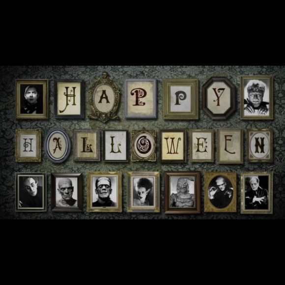 Halloween Classic Monsters Wall Tapestry - Picture 2 of 8